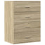 skænk 60x39x80 cm konstrueret træ sonoma-eg