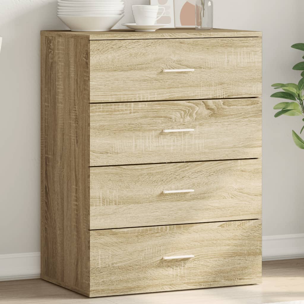 skænk 60x39x80 cm konstrueret træ sonoma-eg