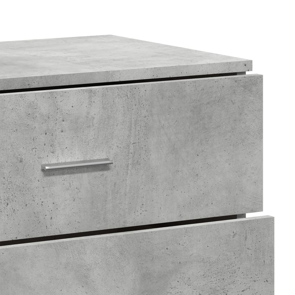 skænk 60x39x80 cm konstrueret træ betongrå