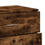 skænk 60x39x80 cm konstrueret træ røget egetræsfarve