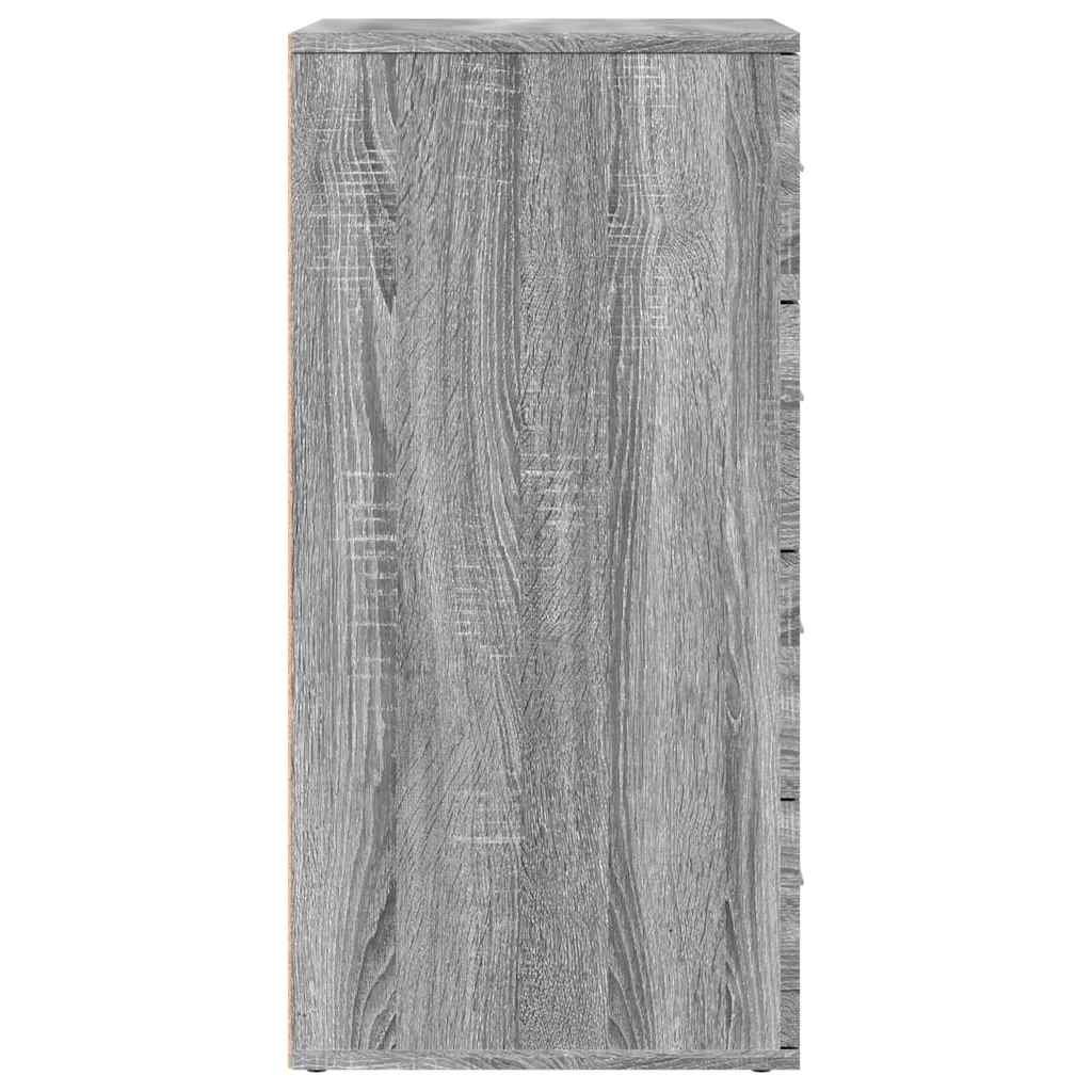 skab 60x39x80 cm konstrueret træ grå sonoma-eg