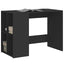 skrivebord 102x50x75 cm konstrueret træ sort