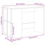 skrivebord 102x50x75 cm konstrueret træ sort