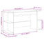 skrivebord 140x50x75 cm konstrueret træ sonoma-eg