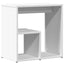 sidebord 50x30x50 cm konstrueret træ hvid