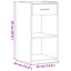 sengeborde 2 stk. 35x34x65 cm konstrueret træ sonoma-eg