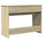 makeupbord med spejl 100x45x76 cm sonoma-eg