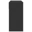 makeupbord med spejl 80x39x80 cm sort
