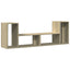 tv-borde 2 stk. 75x30x50 cm konstrueret træ sonoma-eg