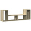 tv-borde 2 stk. 75x30x50 cm konstrueret træ sonoma-eg