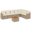 sofasæt til haven 8 dele med hynder polyrattan beige