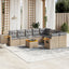 sofasæt til haven 10 dele med hynder polyrattan beige