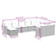 sofasæt til haven 10 dele med hynder polyrattan grå
