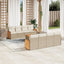 sofasæt til haven 9 dele med hynder polyrattan beige