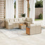 sofasæt til haven 10 dele med hynder polyrattan beige