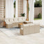 sofasæt til haven 11 dele med hynder polyrattan beige