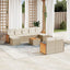 sofasæt til haven 10 dele med hynder polyrattan beige