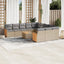 sofasæt til haven 12 dele med hynder polyrattan beige