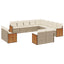 sofasæt til haven 13 dele med hynder polyrattan beige