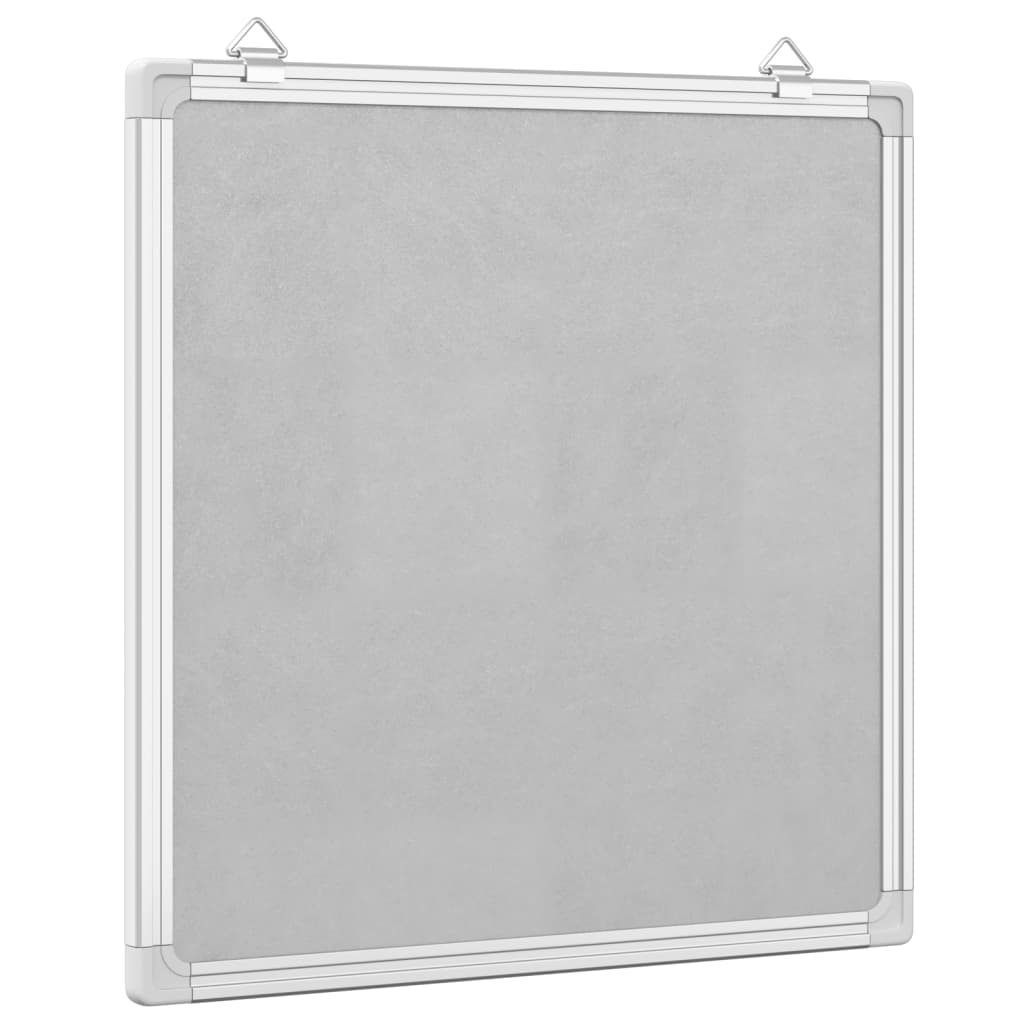 magnetisk whiteboard 40x40x1,7 cm aluminium