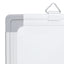 magnetisk whiteboard 40x40x1,7 cm aluminium