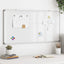 magnetisk whiteboard 100x50x1,7 cm aluminium