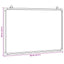 magnetisk whiteboard 80x60x1,7 cm aluminium