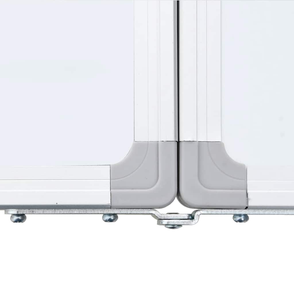 magnetisk whiteboard 80x80x1,7 cm foldbart aluminium