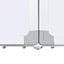 magnetisk whiteboard 80x100x1,7 cm foldbart aluminium