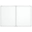 magnetisk whiteboard 100x80x1,7 cm foldbart aluminium