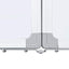 magnetisk whiteboard 100x80x1,7 cm foldbart aluminium