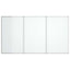 magnetisk whiteboard 120x80x1,7 cm foldbart aluminium