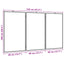 magnetisk whiteboard 120x100x1,7 cm foldbart aluminium