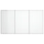magnetisk whiteboard 150x80x1,7 cm foldbart aluminium
