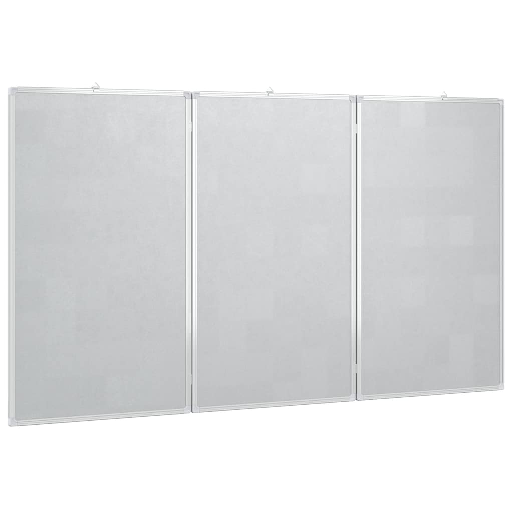 magnetisk whiteboard 150x80x1,7 cm foldbart aluminium