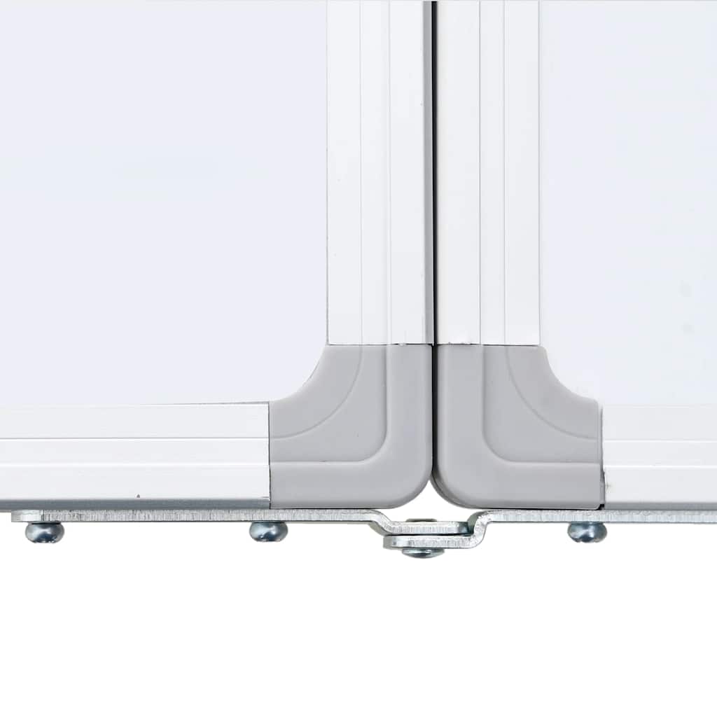 magnetisk whiteboard 160x40x1,7 cm foldbart aluminium