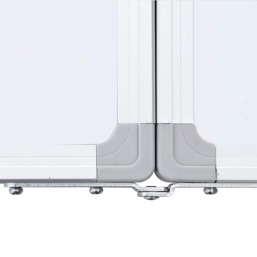 magnetisk whiteboard 160x50x1,7 cm foldbart aluminium