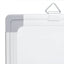 magnetisk whiteboard 160x60x1,7 cm foldbart aluminium