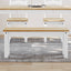 spisebordsbænk PANAMA 105x30x45 cm massivt fyrretræ hvid