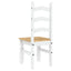 spisebordsstole 2 stk. Corona 42x47x107 cm massivt fyr hvid