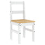 spisebordsstole 2 stk. PANAMA 40x46x90 cm massivt fyrretræ hvid