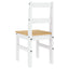 spisebordsstole 2 stk. PANAMA 40x46x90 cm massivt fyrretræ hvid