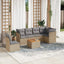 sofasæt til haven 7 dele med hynder polyrattan beige