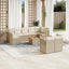 sofasæt til haven 10 dele med hynder polyrattan beige