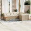 sofasæt til haven 10 dele med hynder polyrattan beige