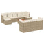 sofasæt til haven 11 dele med hynder polyrattan beige