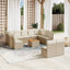 sofasæt til haven 12 dele med hynder polyrattan beige