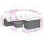 sofasæt til haven 9 dele med hynder polyrattan grå