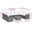 sofasæt til haven 10 dele med hynder polyrattan beige
