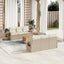 sofasæt til haven 7 dele med hynder polyrattan beige